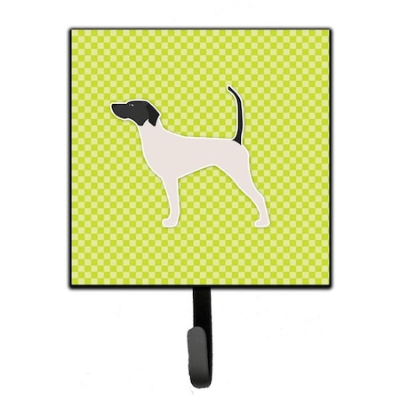 Carolines Treasures English Pointer Checkerboard Green Leash or Key Holder BB3795SH4